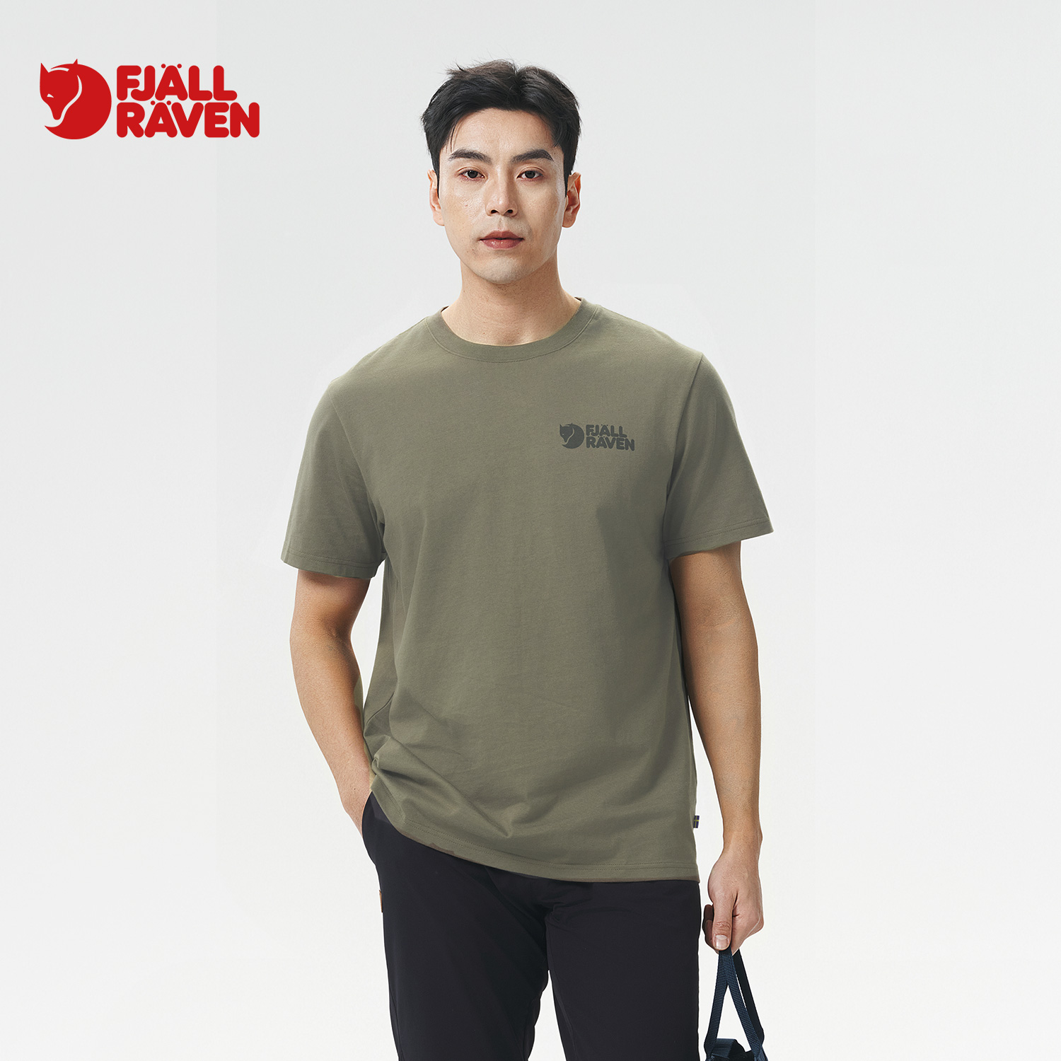 北极狐 男士纯棉短袖T恤 2025春夏城市户外徒步亲肤上衣12600232