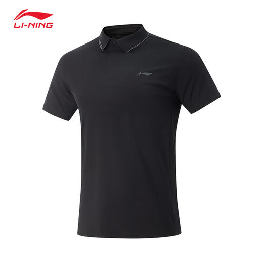 李宁2025夏季新款男子健身运动短袖功能POLO衫翻领T恤APLV041 商品图0
