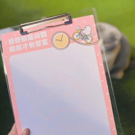 【多巴胺色】甜甜圈限定款A4板夹创意可爱简约磨砂透明学生用卡通试卷收纳夹 商品图2