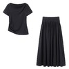 L1臣禾	【0感套装裙】一字领T恤 收腰百褶半身裙	JZ252010115 商品缩略图8