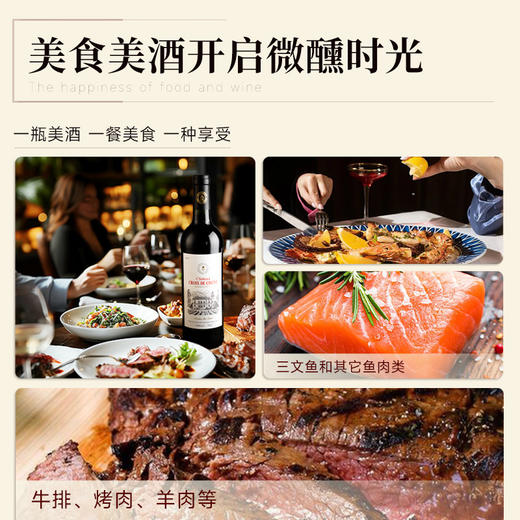 【超级波尔多】法国卡德涅十字古堡干红葡萄酒  法国原瓶进口   14%vol 商品图10