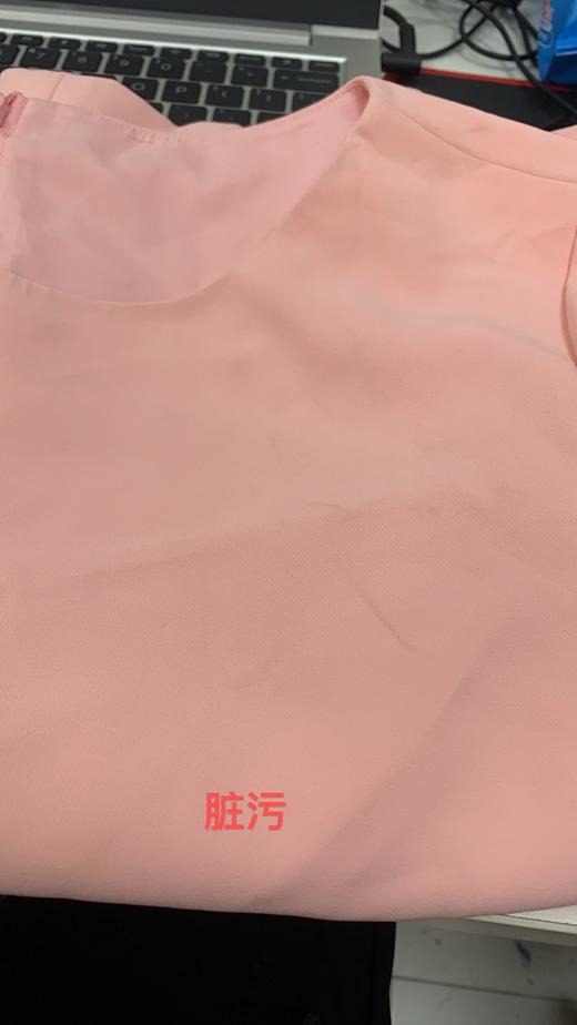 JOAN&DAVID   粉/橙红色端庄优雅气质短袖连衣裙【衣服均有轻微脏污，以实拍图为准】 商品图6