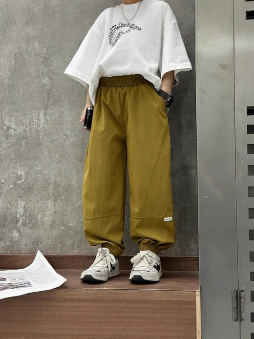 【舒适有型，轻薄透气】儿童防蚊裤 夏季薄款运动裤 男童冰感休闲束口裤 女童外穿宽松防晒裤-QQ 商品图2