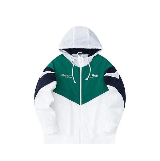 【超值】安踏美式复古运动连帽外套男当季新款梭织休闲开衫茄克152418612 商品图0