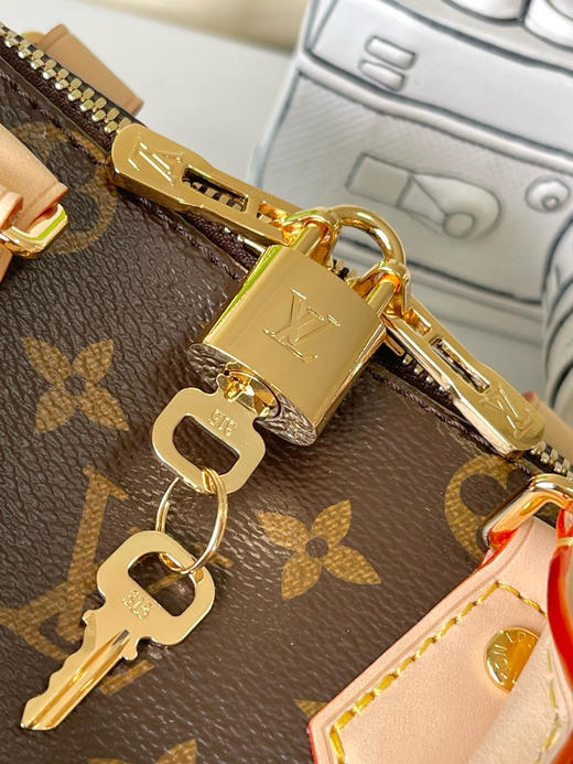 夏季特惠💰760 原单LV M46234 尺寸：20.5×13.5×12cm SPEEDY 老花枕头包 商品图4