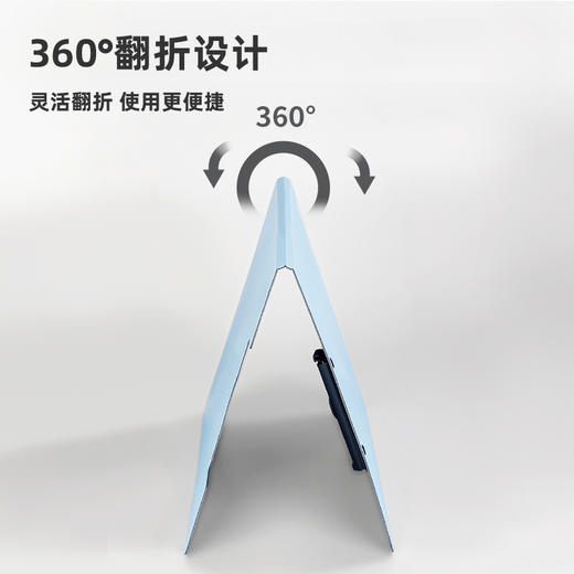 得力5016竖式折页板夹(黑色)10个装 商品图2