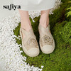 预售7天|Safiya/索菲娅2025仙女风亮片珍珠透气厚底百搭时尚休闲渔夫鞋SFD3112406 商品缩略图3