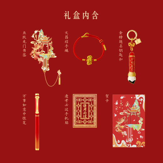 【故宫文具】状元礼金榜题名礼盒中考高考上岸毕业礼物加油励志礼品 商品图2
