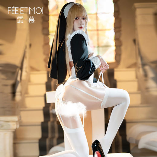 霏慕 冥月修女开裆连体衣套装ZY09 联系负责人备案 商品图4