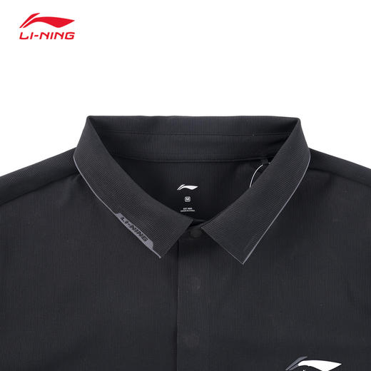 李宁2025夏季新款男子健身运动短袖功能POLO衫翻领T恤APLV041 商品图2