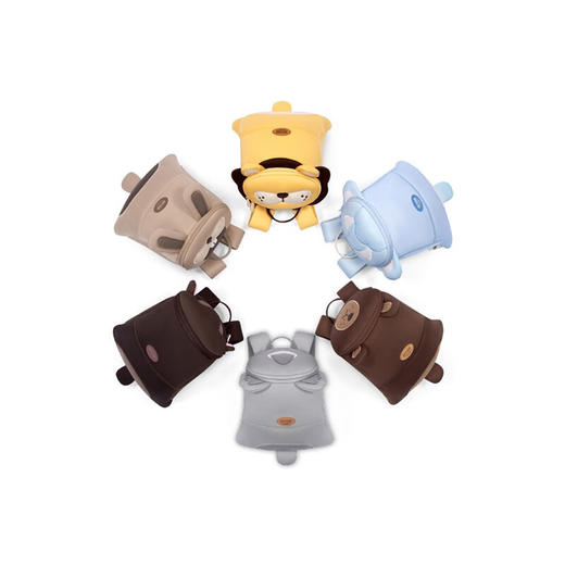 zoyzoii B28 儿童动物趴趴包 儿童书包女孩幼儿园男童宝宝小朋友牵引绳出行户外双肩包 商品图0