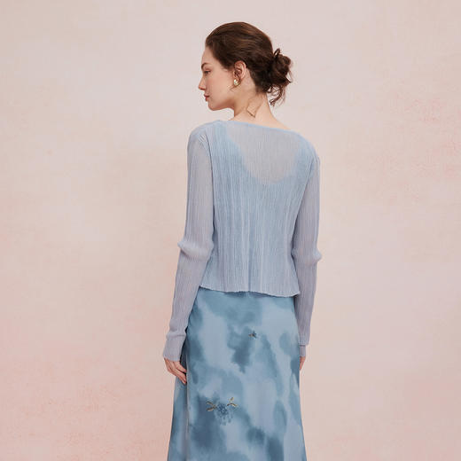 QF87725夏季新款法式浪漫碎花荷叶边裙搭配针织外披连衣裙套装 商品图1