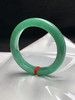 612813，55圈口，满绿正圈平安镯，蓝绿色，满色底，底子细腻有水 商品缩略图2