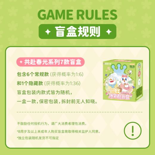 蜜雪冰城共赴春光系列冰箱贴 惊喜盲盒款 颜色多样 商品图4