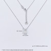 【线上铂金馆】PT950 【国际铂金协会  精品】铂金仿钻四爪吊饰调节套链(BTL00290)预售产品下单后不退款不退货不换货不补差价) 商品缩略图3