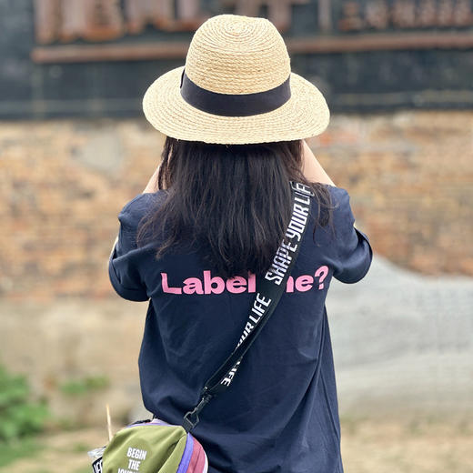 趁早有态度系列经典语录TEE宽松直筒纯棉圆领短袖上衣T恤 商品图0