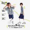 fx-【透气】咕噜日记童装儿童复古条纹T恤2025夏季男童户外圆领短袖PXT2559 商品缩略图1