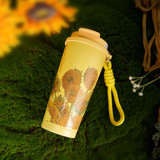 英国国家美术馆 印象派系列 梵高向日葵便携咖啡 保温杯 商品图1