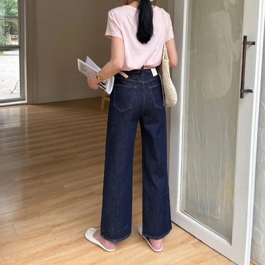 【自】全新升级【铂金会员165/天猫219/差价54】(00728) 洛诗琳薄款慵懒松弛感牛仔裤2025春夏百搭显瘦阔腿裤 商品图1