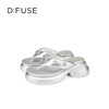 Dfuse迪芙斯2025夏季新款百搭休闲凉拖花钻扣厚底百搭人字拖鞋女鞋DFD2110111 商品缩略图12
