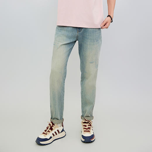 【新品上市】HX 夏季水洗牛仔长裤合体S201522112101 商品图1