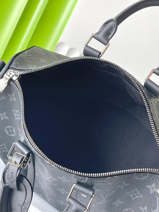 夏季特惠💰850 原单LV M46655 尺寸：35×21×6cm KEEPALL 黑花旅行袋 商品图8