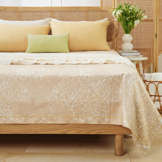 绿意系列床单单件纯棉100全棉老粗布单人双人四季通用高端定制 商品图4