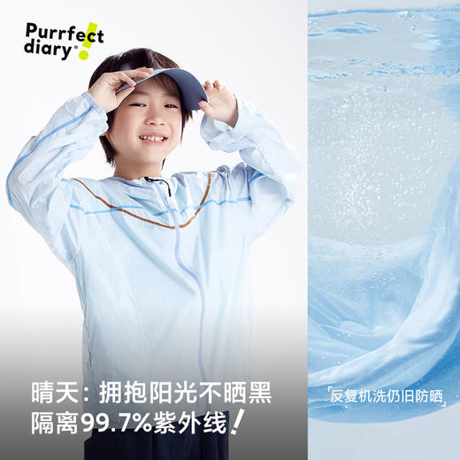 fx-【UPF100+】咕噜日记童装儿童防晒衣25夏男女童轻薄原纱防晒上衣PXW2511 商品图2
