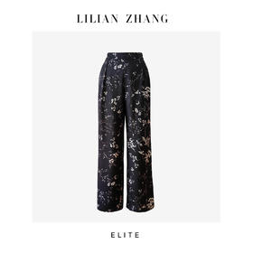 E“定制”——静奢风 ——邂逅巴黎——风尚之选——法式墨绘阔腿裤 2504006