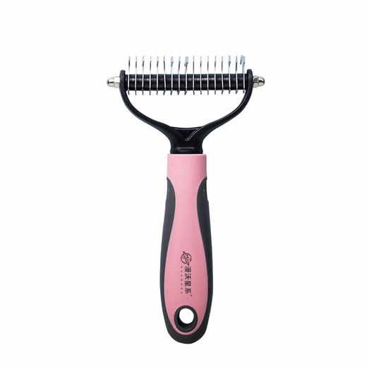 漫沃星系宠物双面开结梳MC-S304粉色（大号） 商品图4