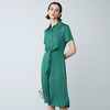 EITIE爱特爱夏季新款设计感收腰显瘦纯色通勤气质连衣裙7807536 商品缩略图2