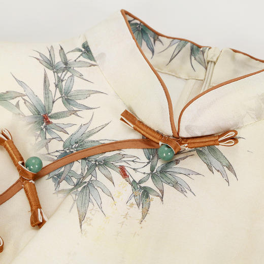 QF500斯尔丽25新款流光刺绣新中式国风套装减龄甜美上衣加半裙两件套 商品图5