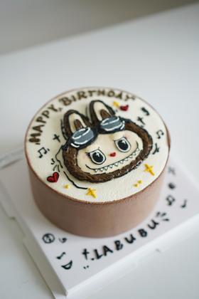 手绘奶油蛋糕 | 鲜果原味奶油 - 拉布布