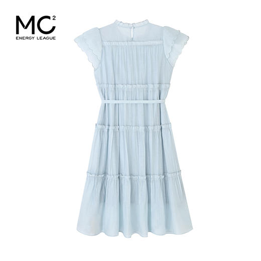 女装花边立领蛋糕压皱连衣裙-103Q5222002 商品图4