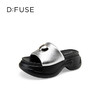 Dfuse迪芙斯2025夏季新款轻盈拖鞋增高厚底鼓棉外穿时尚凉拖DFD2110109 商品缩略图6