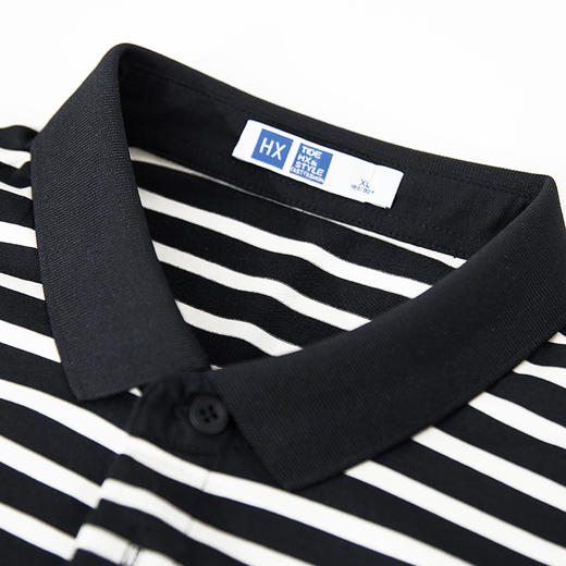 【新品上市】HX 夏季翻领短袖T恤合体简约百搭S102522414101 商品图8