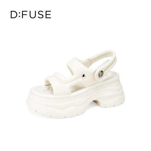 Dfuse迪芙斯2025夏季新款时尚外穿增高鞋轻便厚底运动凉鞋女鞋DFD2115107 商品图6