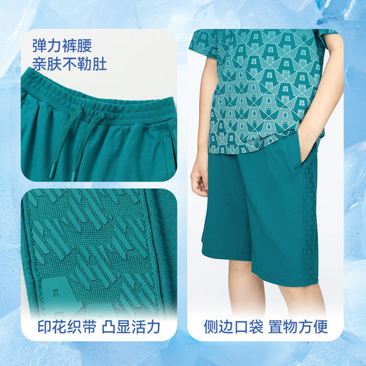 男童凉感中裤裤子夏季新款安奈儿童装实体店同款AB426619 商品图4