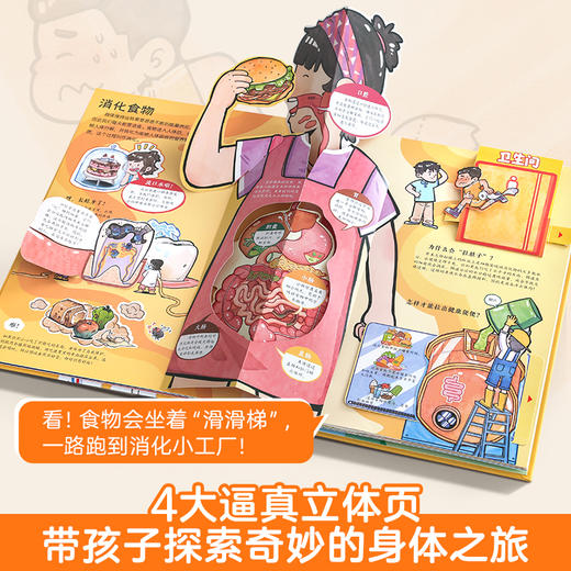 【青葫芦】那么大！立体书：身体 3-8岁 儿童3d立体书 商品图5