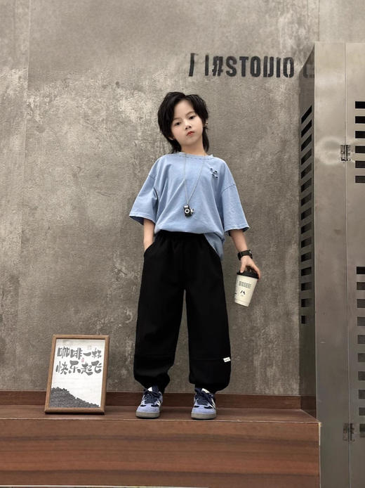 【舒适有型，轻薄透气】儿童防蚊裤 夏季薄款运动裤 男童冰感休闲束口裤 女童外穿宽松防晒裤-QQ 商品图4