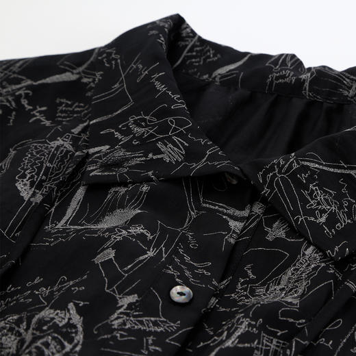 QF115斯尔丽2025新款户外出游夏季透气印花宽松上衣半裙式短裤式套装 商品图5