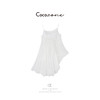 COCO ZONE 刘一一 【100苎麻】复古精致褶皱吊带背心CD1A0814 商品缩略图3