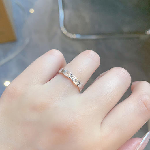 【限时8.8折】【线上铂金馆】PT950 【国际铂金协会】铂金喜接连理情侣戒女戒固口圈戒(BJZ00154-B)预售产品下单后不退款不退货不换货不补差价) 商品图2