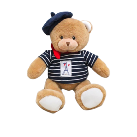 DOUDOU 蓝色铁塔TSHIRT小熊DOUCSP4286