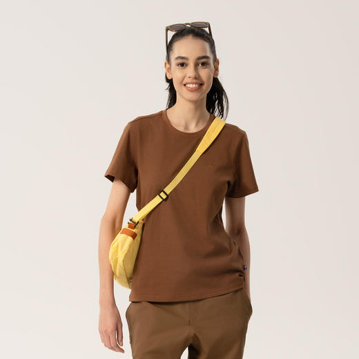 北极狐 女士户外休闲短袖T恤 2025春夏轻量徒步登山上衣012512090 商品图4