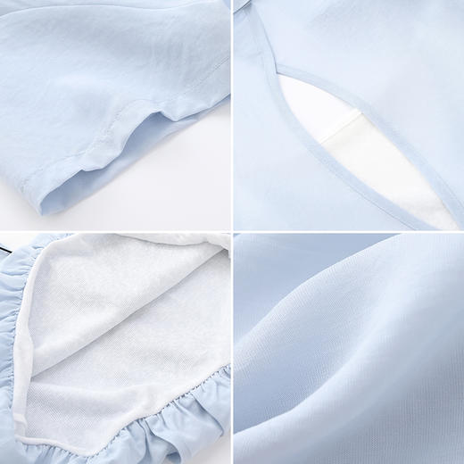 女装翻领假两件配爱心项链轻薄衬衫-103C5222003 商品图2