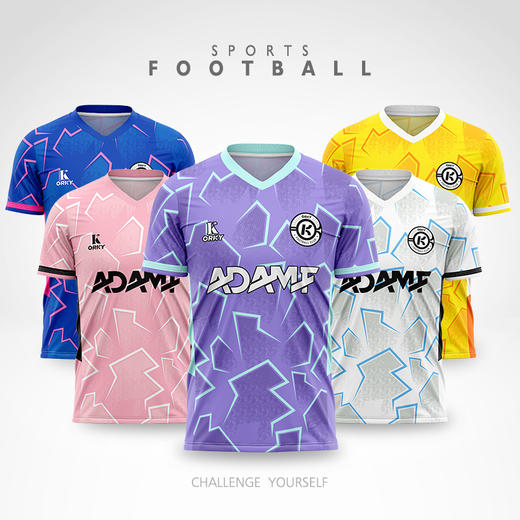 ORKY沃恺 儿童足球服套装小学生球衣印字训练服组队定制 男童衣服 商品图3