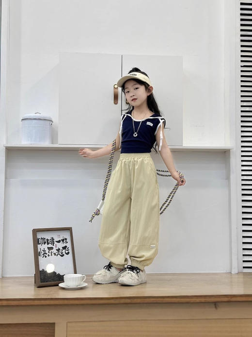 【舒适有型，轻薄透气】儿童防蚊裤 夏季薄款运动裤 男童冰感休闲束口裤 女童外穿宽松防晒裤-QQ 商品图3