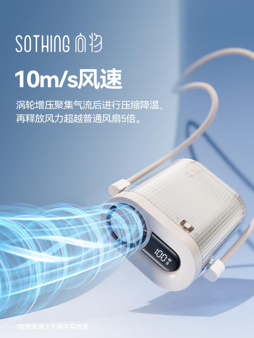 向物手持小风扇大风力静音2025新款高速超强力usb充电便携式小型折叠挂脖风扇桌面宿舍超长续航学生夏天户外 商品图6
