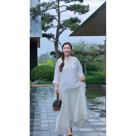 【抖音专属】新中式衬衣（25710042-次第花开-设计师） 商品图2